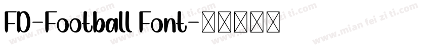 FD-Football Font字体转换